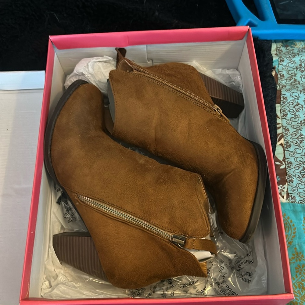 Just fab tan heels